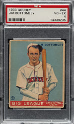 1933 R319 Goudey #44 Jim Bottomley PSA VG-EX 4