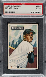 1951 Bowman #198 Monte Irvin Rookie PSA EX 5
