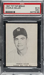 1947 D323 Tip Top Bread Charlie Keller PSA EX 5 (MC)