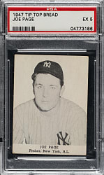 1947 D323 Tip Top Bread Joe Page PSA EX 5