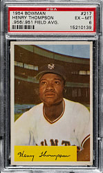 1954 Bowman #217 Henry Thompson PSA EX-MT 6