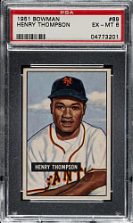 1951 Bowman #89 Henry Thompson PSA EX-MT 6