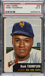1953 Topps #20 Hank Thompson PSA EX 5