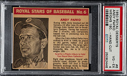 1950 Royal Desserts #6 Andy Pafko PSA VG-EX 4