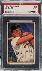 1952 Bowman #34 Al Dark PSA NM 7