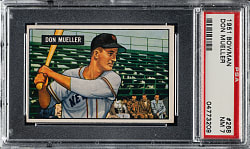 1951 Bowman #268 Don Mueller PSA NM 7