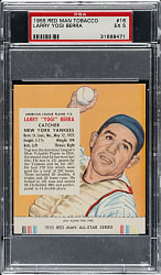 1955 Red Man Tobacco #AL-16 Yogi Berra PSA EX 5