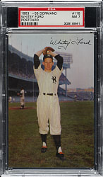 1953-1955 Dormand Postcard Whitey Ford PSA NM 7