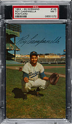 1953-1955 Dormand Postcard Roy Campanella PSA NM 7