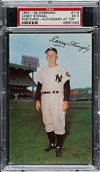 1953-1955 Dormand Postcard Casey Stengel PSA EX 5