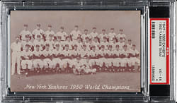 1947-1966 Exhibits 1950 New York Yankees Team PSA VG-EX 4 - Whitey Ford Rookie Year and World Champions
