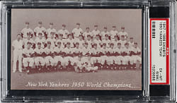 1947-1966 Exhibits 1950 New York Yankees Team PSA EX-MT 6 (MK) - Whitey Ford Rookie Year and World Champions