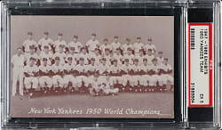 1947-1966 Exhibits 1950 New York Yankees Team PSA EX 5 - Whitey Ford Rookie Year and World Champions