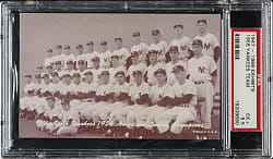 1947-1966 Exhibits 1956 New York Yankees Team PSA EX+ 5.5 - American League Champions