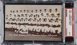 1947-1966 Exhibits 1955 New York Yankees Team PSA EX 5 - American League Champions