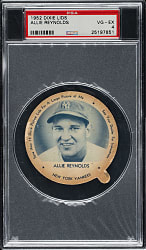 1952 Dixie Lids Allie Reynolds PSA VG-EX 4