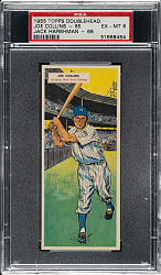 1955 Topps Doubleheaders #65/66 Joe Collins/Jack Harshman PSA EX-MT 6