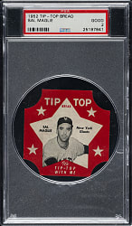 1952 "Tip-Top Bread" Sal Maglie PSA GOOD 2