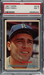 1957 Topps #319 Gino Cimoli PSA NM 7