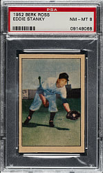 1952 Berk Ross Eddie Stanky PSA NM-MT 8