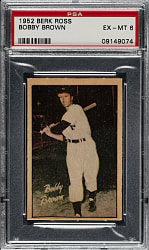 1952 Berk Ross Bobby Brown PSA EX-MT 6
