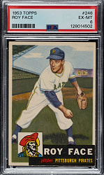 1953 Topps #246 Roy Face PSA EX-MT 6