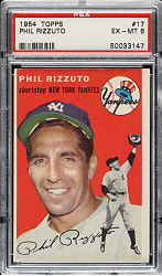 1954 Topps #17 Phil Rizzuto PSA EX-MT 6