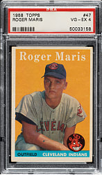 1958 Topps #47 Roger Maris Rookie PSA VG-EX 4