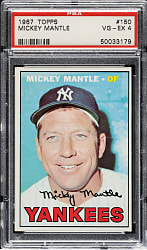1967 Topps #150 Mickey Mantle PSA VG-EX 4