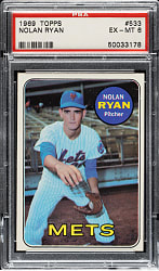 1969 Topps #533 Nolan Ryan PSA EX-MT 6