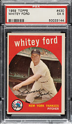 1959 Topps #430 Whitey Ford PSA EX 5