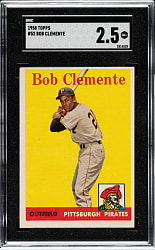 1958 Topps #52 Roberto Clemente SGC GOOD+ 2.5
