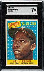 1958 Topps #488 Hank Aaron All-Star SGC NM 7
