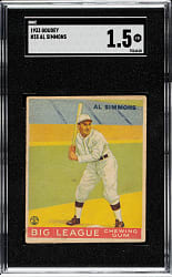 1933 R319 Goudey #35 Al Simmons SGC FAIR 1.5