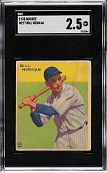 1933 R319 Goudey #227 Bill Herman SGC GOOD+ 2.5