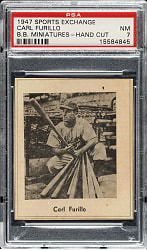 1947 W602 Sports Exchange Miniatures Carl Furillo PSA NM 7