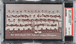 1947-1966 Exhibits 1954 New York Giants Team PSA NM-MT 8 - National League Champions