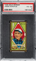 1911 T205 Gold Border Jiggs Donohue PSA VG-EX 4