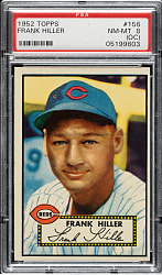 1952 Topps #156 Frank Hiller PSA NM-MT 8 (OC)