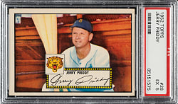 1952 Topps #28 Jerry Priddy PSA EX 5
