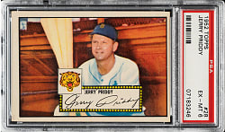 1952 Topps #28 Jerry Priddy PSA EX-MT 6