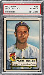 1952 Topps #266 Murry Dickson PSA EX-MT 6