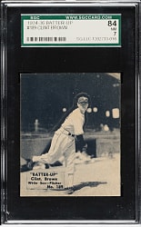 1934-1936 R318 Batter-Up #189 Clint Brown SGC NM 84