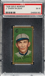 1911 T205 Gold Border J. Owen Wilson PSA EX 5