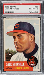 1953 Topps #26 Dale Mitchell PSA NM-MT 8