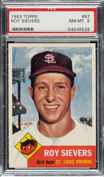 1953 Topps #67 Roy Sievers PSA NM-MT 8