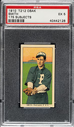1910 T212 Obak Cigarettes "175 Subjects" Joseph Smith PSA EX 5