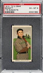 1910 T212 Obak Cigarettes "175 Subjects" Pug Bennett PSA EX-MT 6