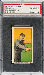 1910 T212 Obak Cigarettes "175 Subjects" Archie Persons PSA EX-MT 6