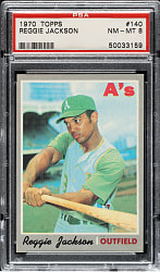 1970 Topps #140 Reggie Jackson PSA NM-MT 8